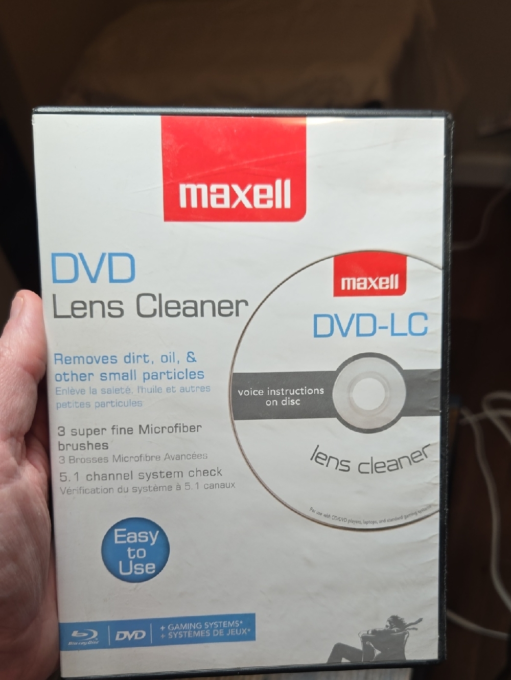 Maxwell DVD BLURAY And Gaming Console Cleaner Disk Used
